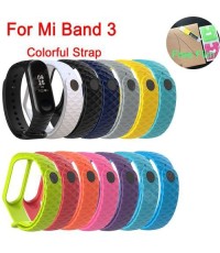 Solid Color Replacement Wristband Silicone Bracelet Wrist Strap for Xiaomi Mi Band 3