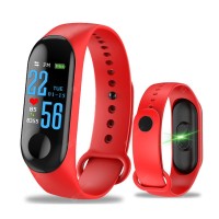 M3plus with Color Screen Smart Bracelet Heart Rate Step Waterproof Bracelet