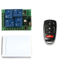 FYZ1154 DC 12V 10A 4-channel RF 433m Relay Module Wireless Remote Control Switch