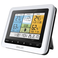 BALDR V5 Special Large Screen Weather Station Multi-Function Alarm Clock Time Date Forecast Display